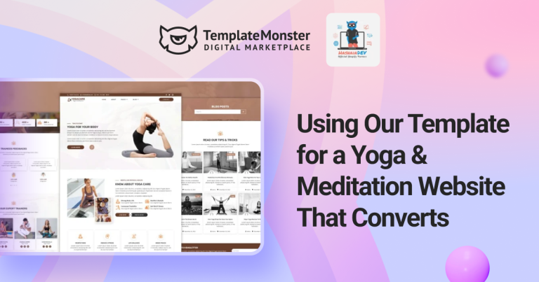 Yoga website template